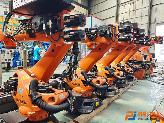 Precision KUKA KR210 R2900 Robot Industri 210 Kg Pengepakan Dan 2900mm Jangkauan Untuk Memotong Beban Dan Penanganan Bahan