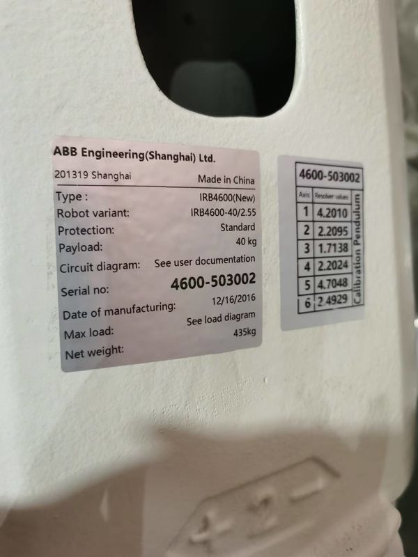 ABB IRB 4600-40/2.05 IP67 6-Axis 40kg Medium Payload ABB Robot Untuk Mesin Tending Deburring And Pick And Place Aplikasi.