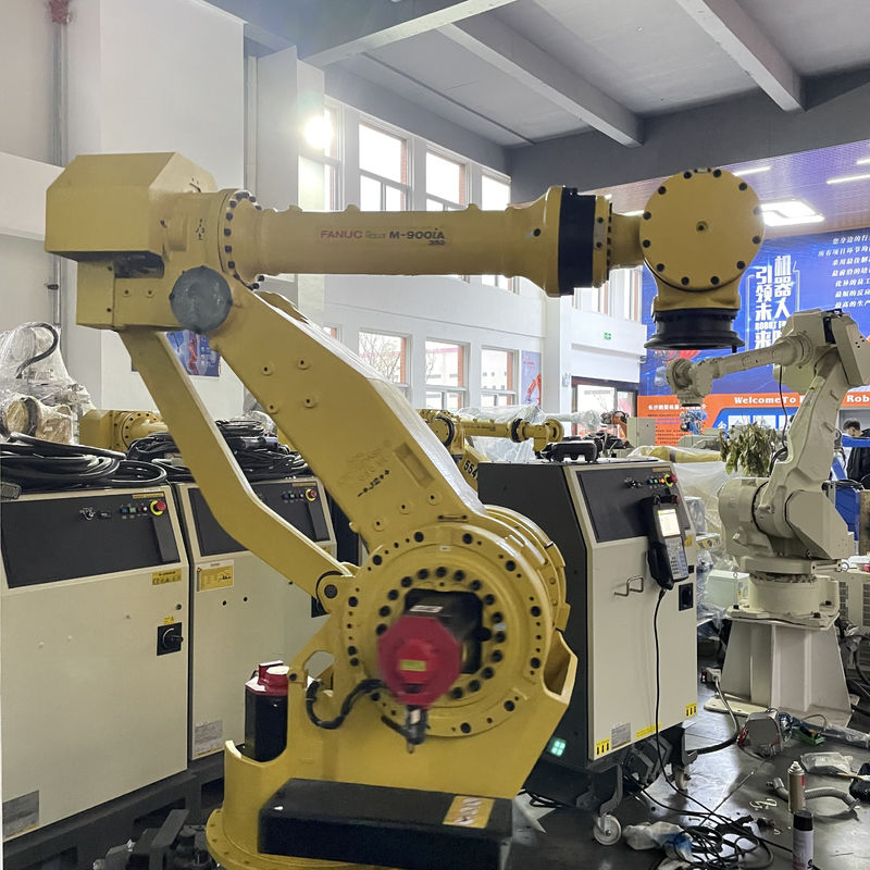 Robot Industri 6 Poros Fanuc M-900iA/350 Robot Pengelasan 350kg muatan 2655mm jangkauan untuk Pengolahan Pengelasan Perhimpunan dan Perekat Perekat
