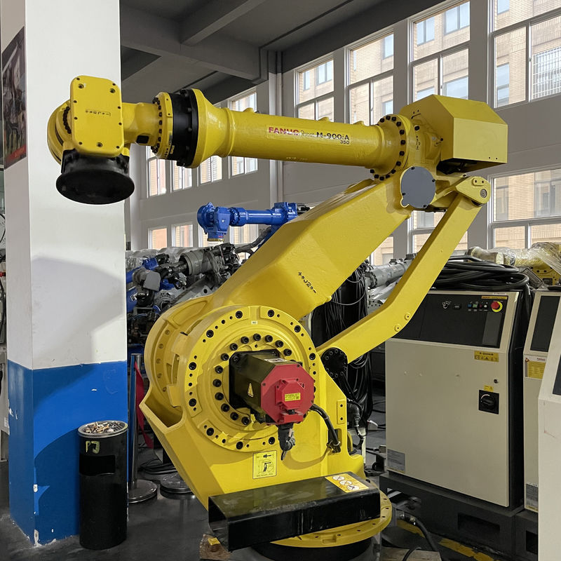 Fanuc M-900iA 350 Robot yang Digunakan 6 Poros 2655mm Reach R30iA Controller Sempurna untuk Palletizing dan Banyak Lagi