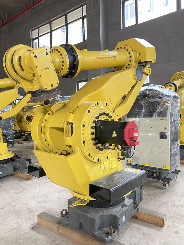 Fanuc M-900iA 350 Robot yang Digunakan 6 Poros 2655mm Reach R30iA Controller Sempurna untuk Palletizing dan Banyak Lagi
