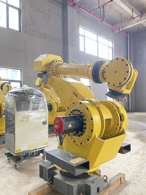 Fanuc M-900iA 350 Robot yang Digunakan 6 Poros 2655mm Reach R30iA Controller Sempurna untuk Palletizing dan Banyak Lagi
