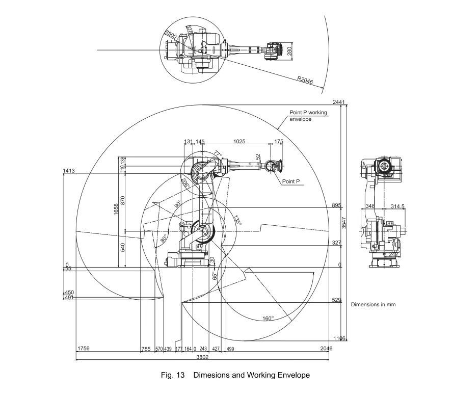 2061mm Jangkauan CR50 XRC 50kg Muatan Motoman Robot Pengelasan Busur untuk Tending Press dan Pemuatan / Pengungkapan Bagian