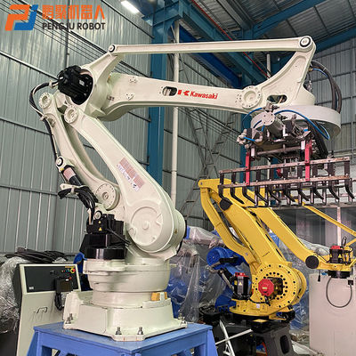 CP180L Multifungsi Palletizing Robot Digunakan Kawasaki Robot Dengan Beban 180kg