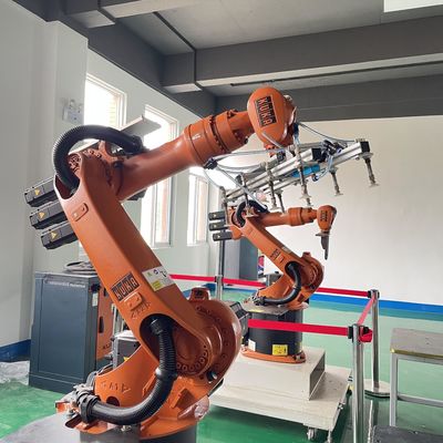 1611mm Reach Palletizing Robot Lantai dipasang peralatan otomatisasi, Flux Core Welding Robot, Mesin Loading Robot