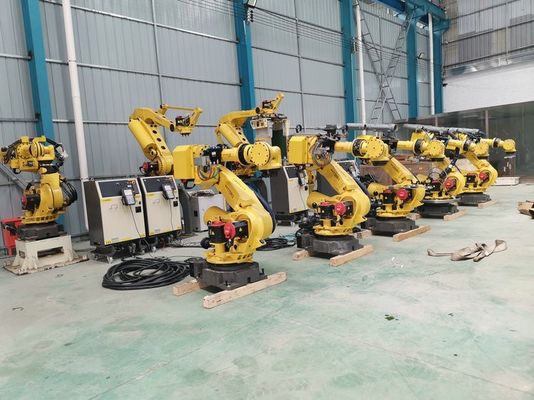 FANUC Robot Pengelasan Arc 165Kg Pengecoran RJ3iB Pengontrol untuk Pengisian dan Pengungsian